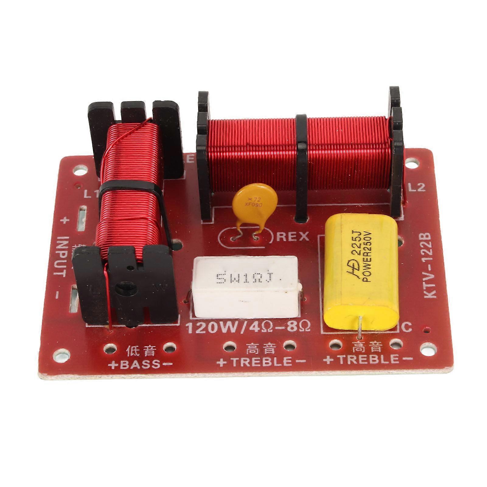 Speaker Frequency Divider 120W KTV Crossover Filter Two Treble and One Bass Divider Module