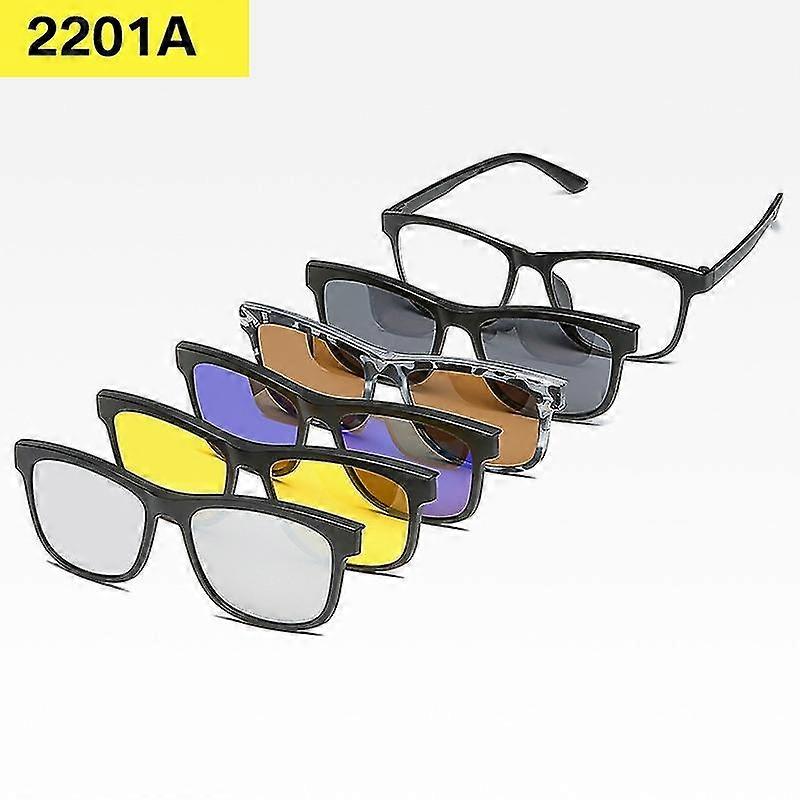 Magnetic Mirror Frame Sun Glasses Tr Hanging Frame Set of Glasses Replaceable Sunshade Polarized Sun