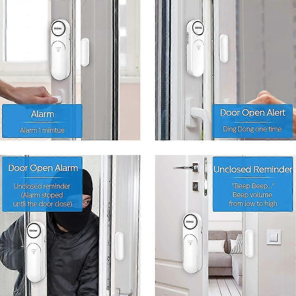 Wireless Home Alarm,door And Window Alarm 4 Modes Magnetic Wireless Sensor