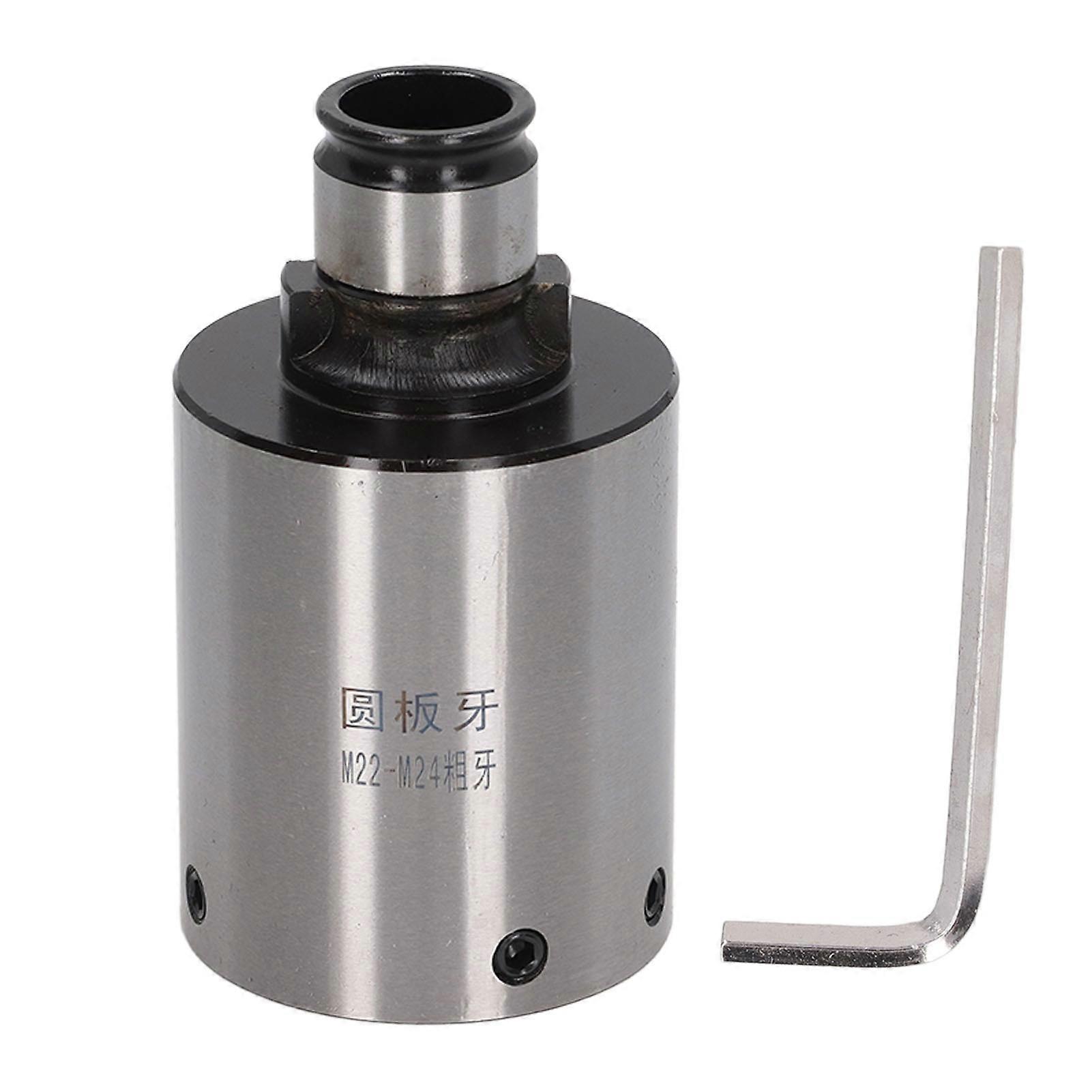 Round Die Chuck High Accuracy Carbon Steel Threading Die Collet 30mm Outer Diameter GT24 M22 M24 Coarse Thread