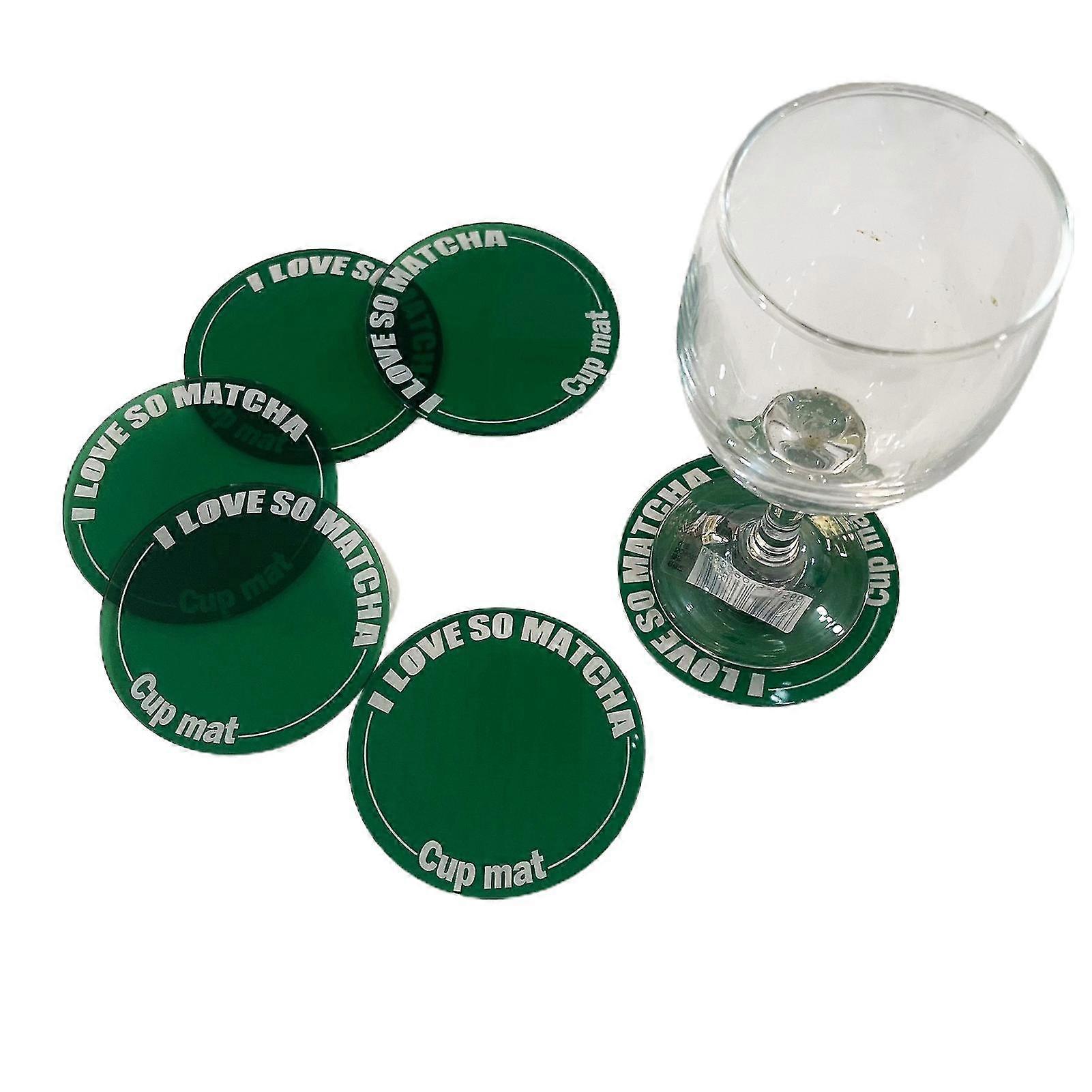 Table Mat Letter Design Heat Insulation Acrylic   Drinking   Pad Kitchen Accessories