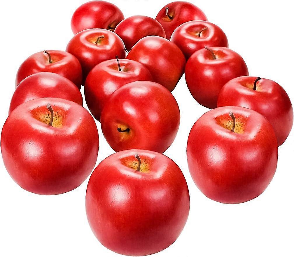 Artificial Apples 12Pcs Artificial Fruits Faux Apples Foam Plastic Apple  Decorative Fruits Fake Fruits  Red Apples Lifelike Simulation for Home House