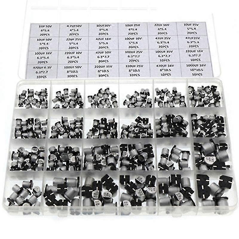 Stable & Durable Smd Aluminum Electrolytic Capacitors 1uf~1000uf Range Kits