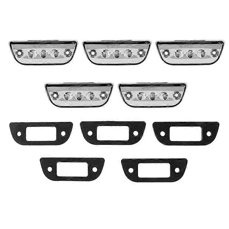 5Pcs Car Daytime Running Lights Auto Roof LED Signal Light Fit For Kenworth T680 T770 T880 2015-2020 For Peterbilt 569 2015-2020
