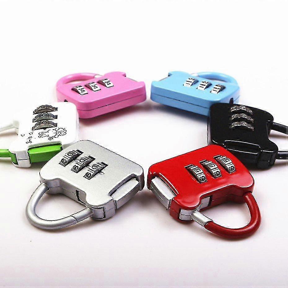 1pc 3 Digit Code Combination Password Lock Safety Lock Zinc Lock Backpack