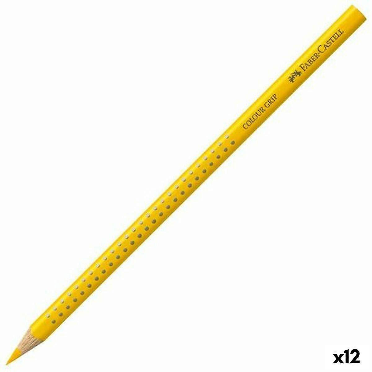 彩色铅笔 Faber-Castell Colour Grip 黄色(12 支)