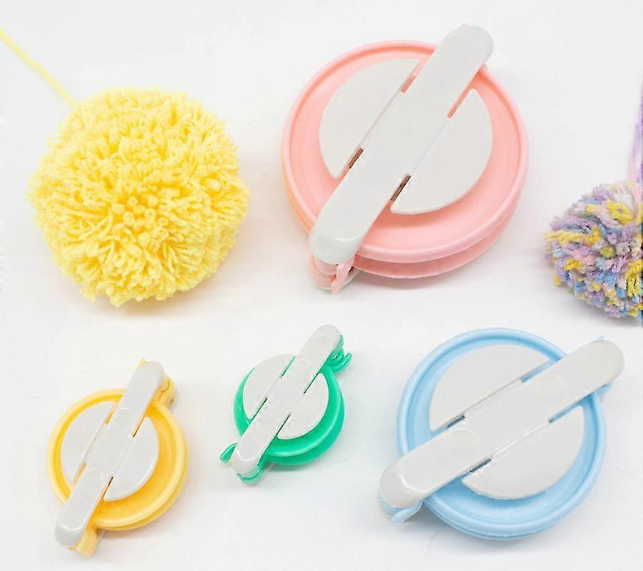 4 pcs pompom maker for crafting fluff ball weaver kit for kids adults
