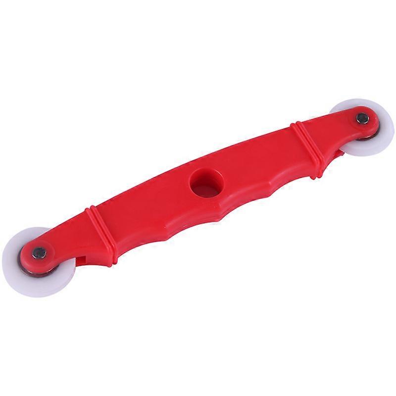 Rubber Gauze Wheel Window Install Tool Screen Door Window Installation Hand Spline Roller Rolling Tool Nylon Handle(Red)(1pcs)