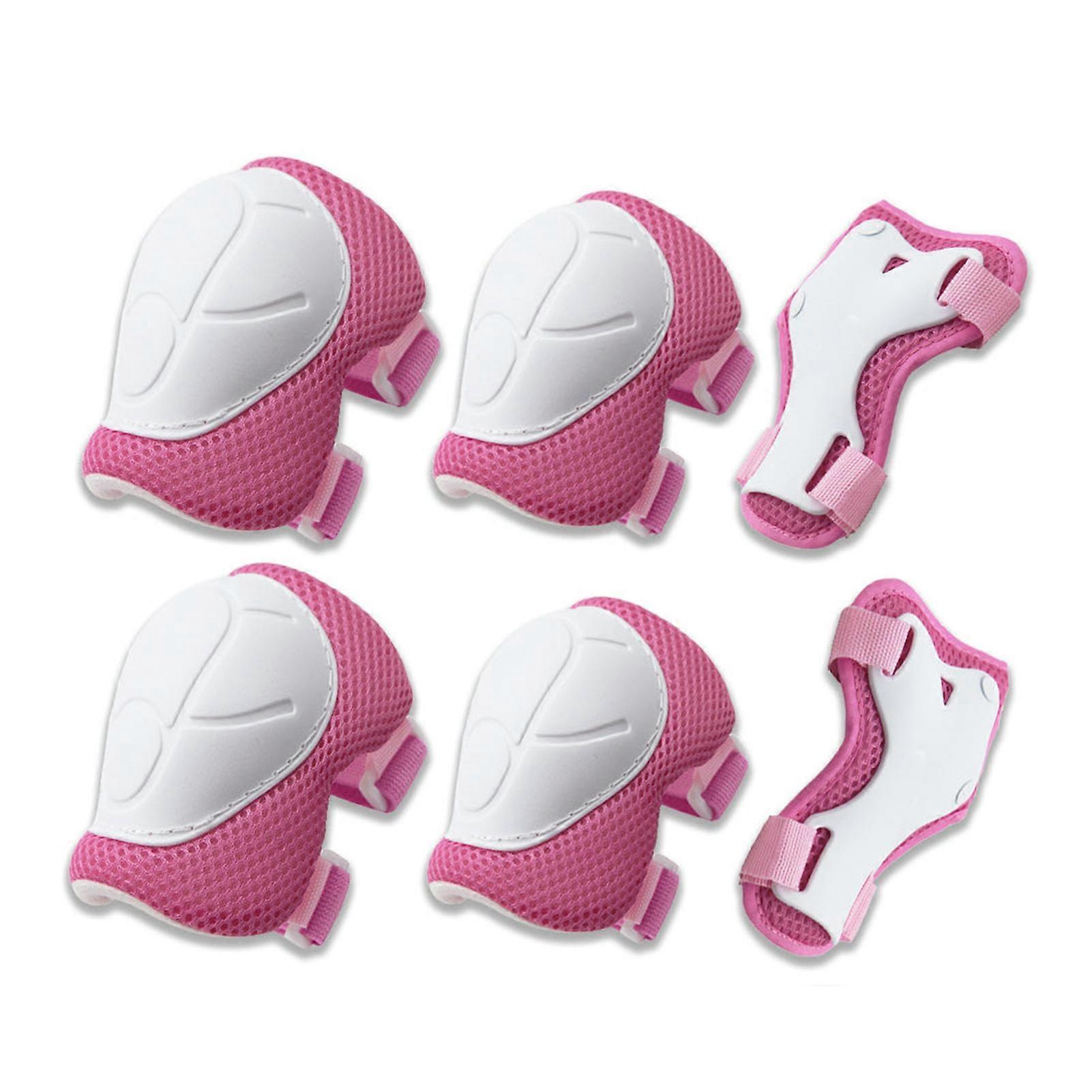 3 in 1 Kids Protective Gear Set for Riding Adjustables Knee Pads Elbow Pads Palm Pads for 3-7 Years Kids