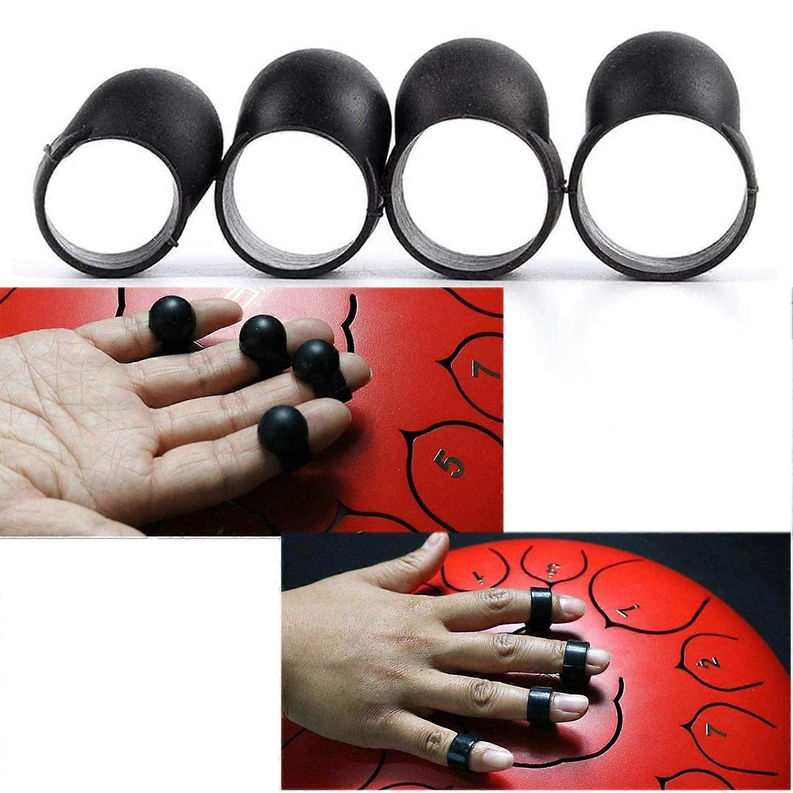 4 Pcs Finger Sleeve Set for Steel Tongue Drum Percussion Drums