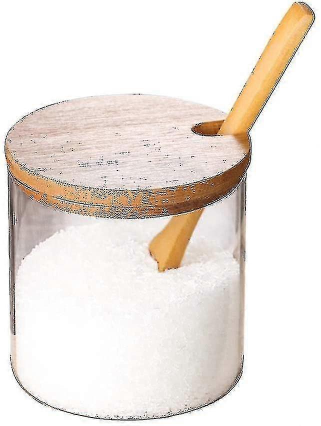 Clear Ing Glass Jars With Bamboo Lid, Spond D