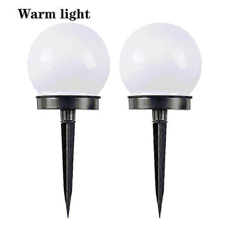 2pcs Solar Garden Lamp LED Lawn Light Round Ball Waterproof IP65 Ornament Park Residential Walkway Villa Patio Lighting New
