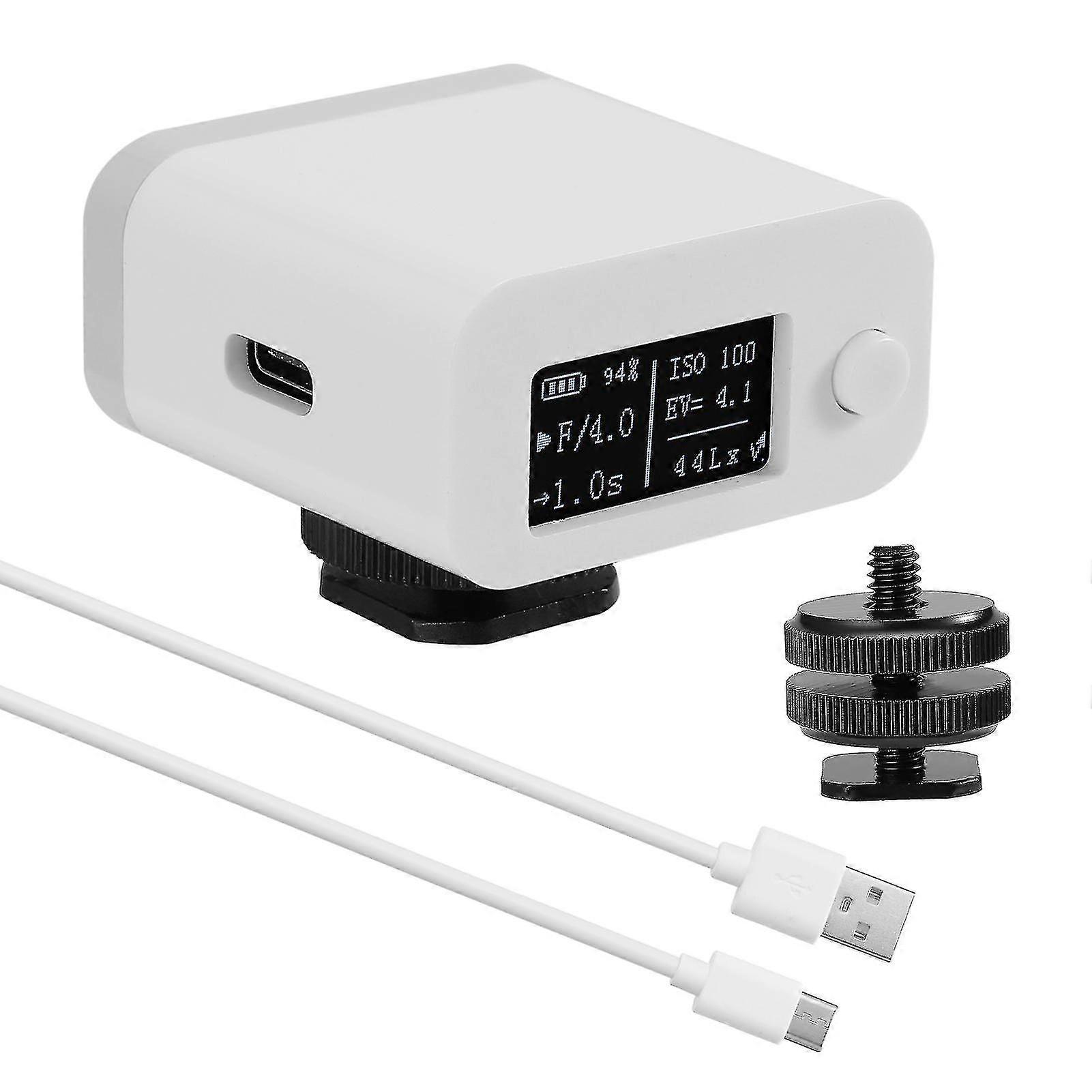 M08 Light Meter Camera Photometer Photography Set-top Reflection Light Meter Hot/cold Shoe Fixing Camera Light Meter