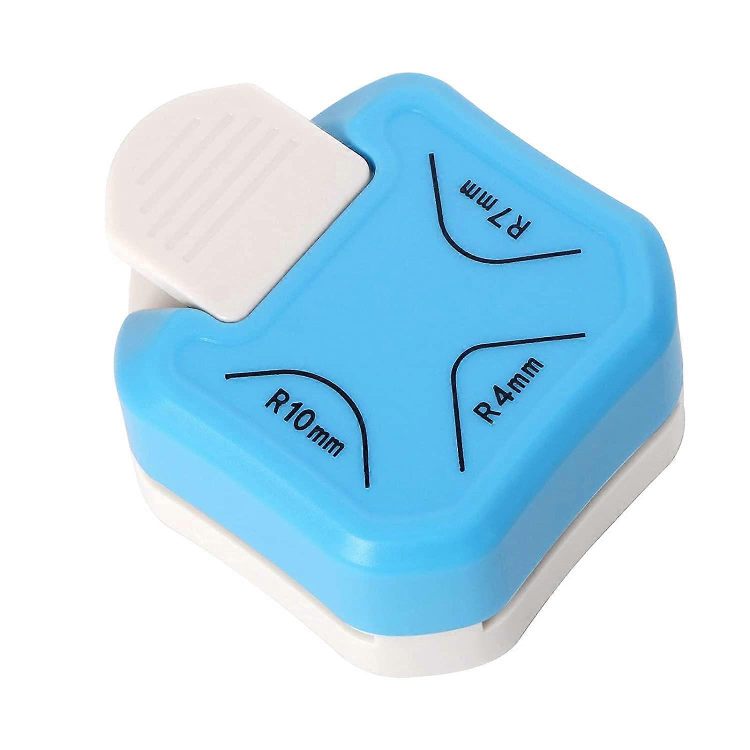 3 in 1 corner punch, R 4/7/10 mm, rounded corner punch made of metal and plastic, for crafts with paper, card making and scrapbooking,2024 Ping