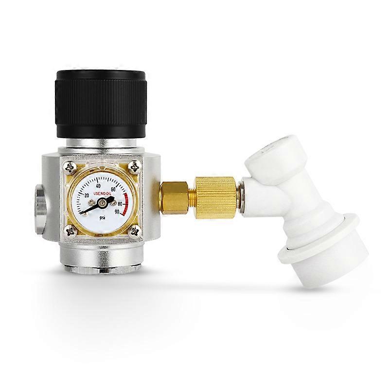 90PSI μίνι εξάρτηση φορτιστών CO2, ρυθμιστής CO2 βαρελιών μπύρας Homebrew με την αποσύνδεση κλειδαριών σφαιρών αερίου, φορητός ρυθμιστής αερίου νημάτων 7/16»