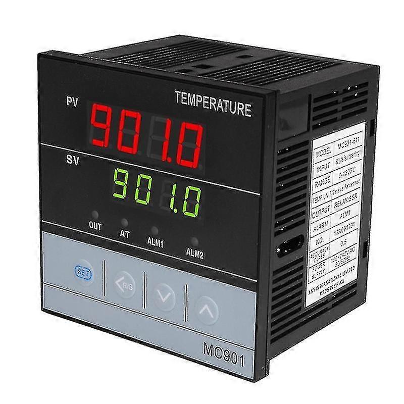 2in1 Relay + Ssr Output Pid Thermostat Temperature Controller / For Universal Input K,e,j,n,s,r,t,b Thermocouple Pt100 Rtd Waterproof Mc901 85-265vac