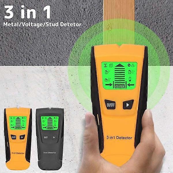 3-in-1 Wall Scanner with Pin Sensor: Metal Detector & Electric Cable Detection