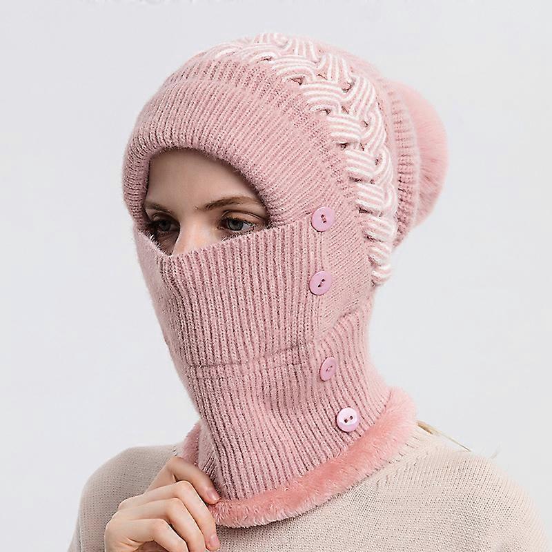 nitted neck mask one piece hat