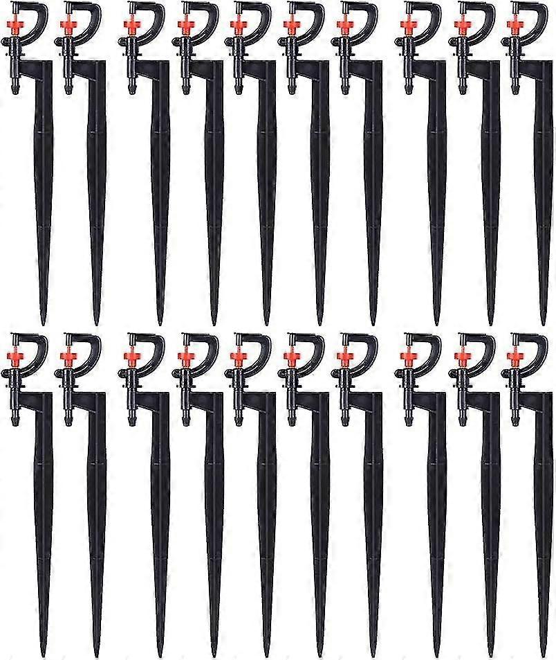 رشاش سقي ، 20 قطعة ، نوع G 180 درجة دوارة الرش الصغير ، لري حديقة الدفيئة مع خرطوم ري 4/7 20 سم