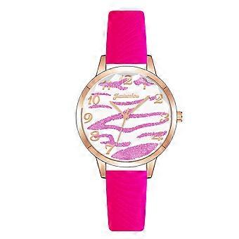 Juxiaosho Ladies Fashion Watch Clock Watch Leather Casual Dress Wrist Crystal