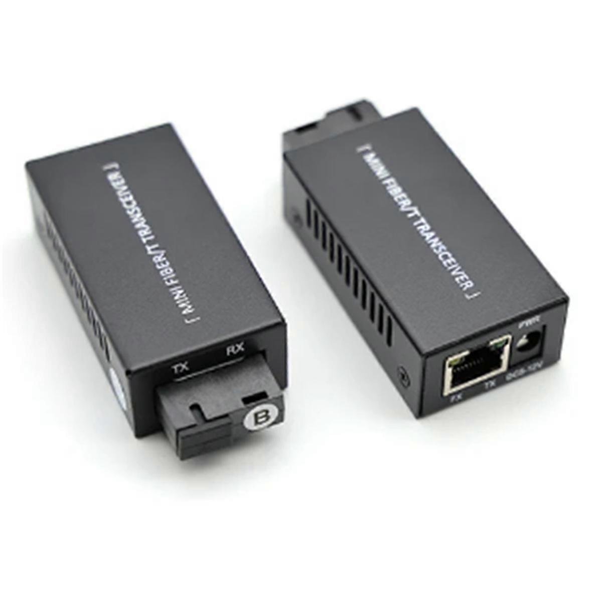 1 Pair Gigabit 100/1000M A/B SC Ethernet Fiber Switch Media Converter Rj45 Optic Transceiver 20KM F