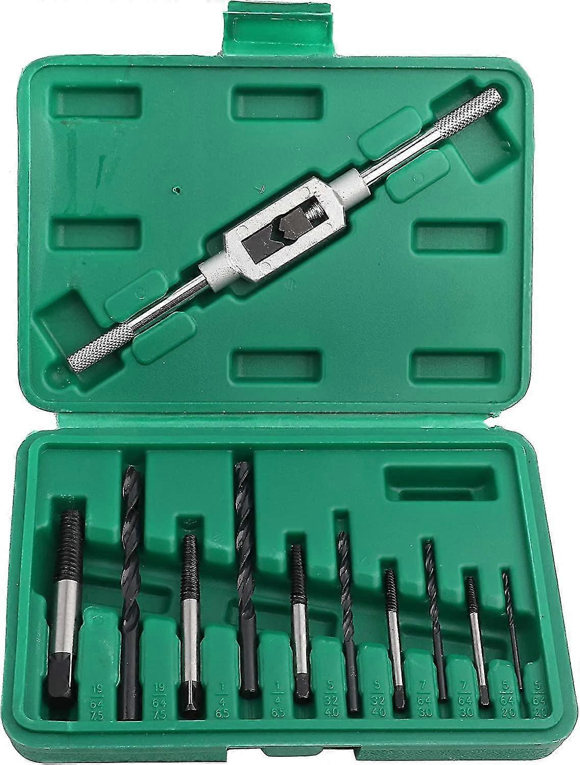 11pcs Broken Screw Extractor Broken Screw Drill Bits And Extractor Set Bolts Fasteners Removed Removal Tool