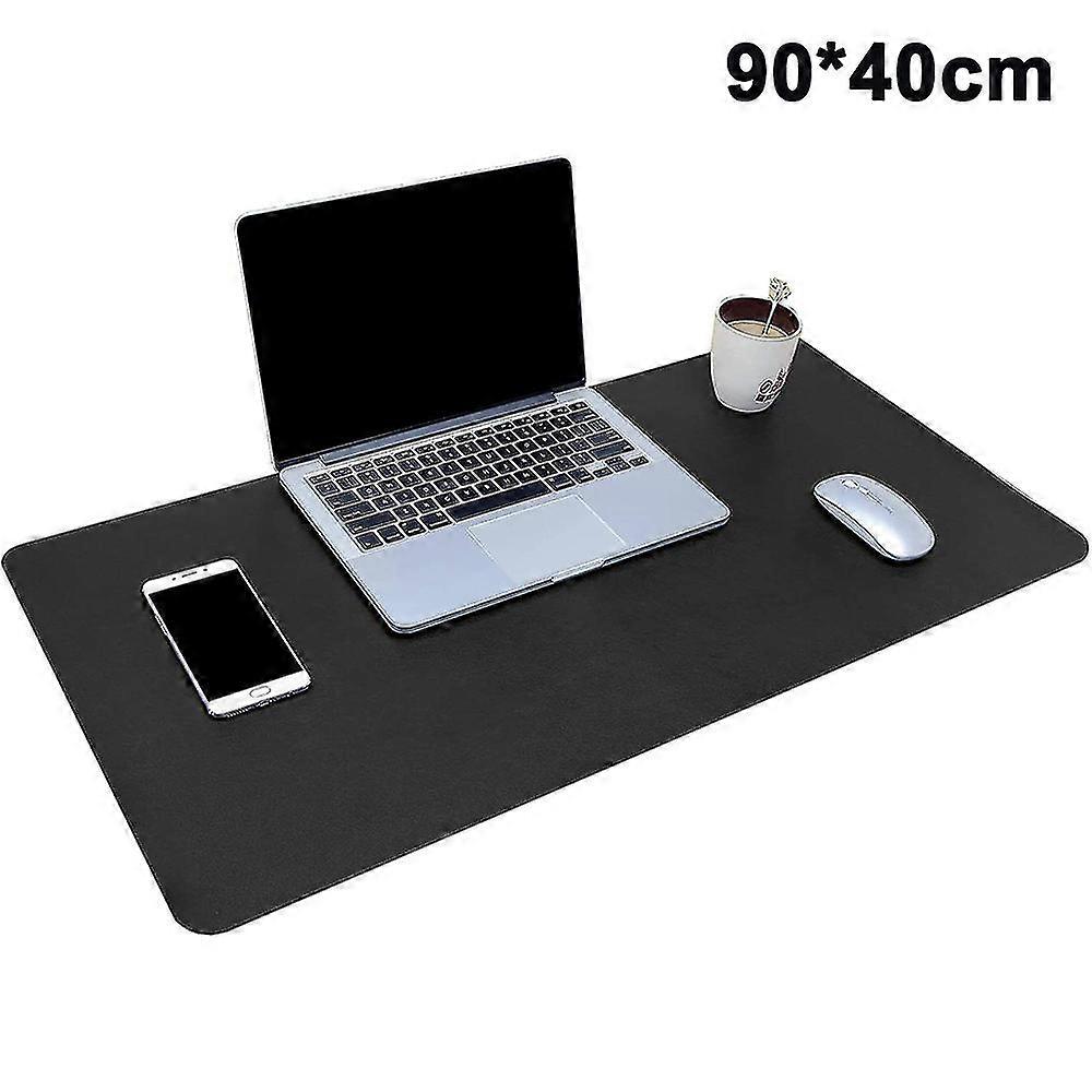 Mousepad Waterproof Desk Pad With Non-slip Rubber Base,black,90*40cm