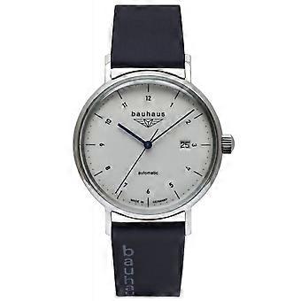Bauhaus Classic Herren Analog Automatik Uhr mit Rindslederarmband 2152-5