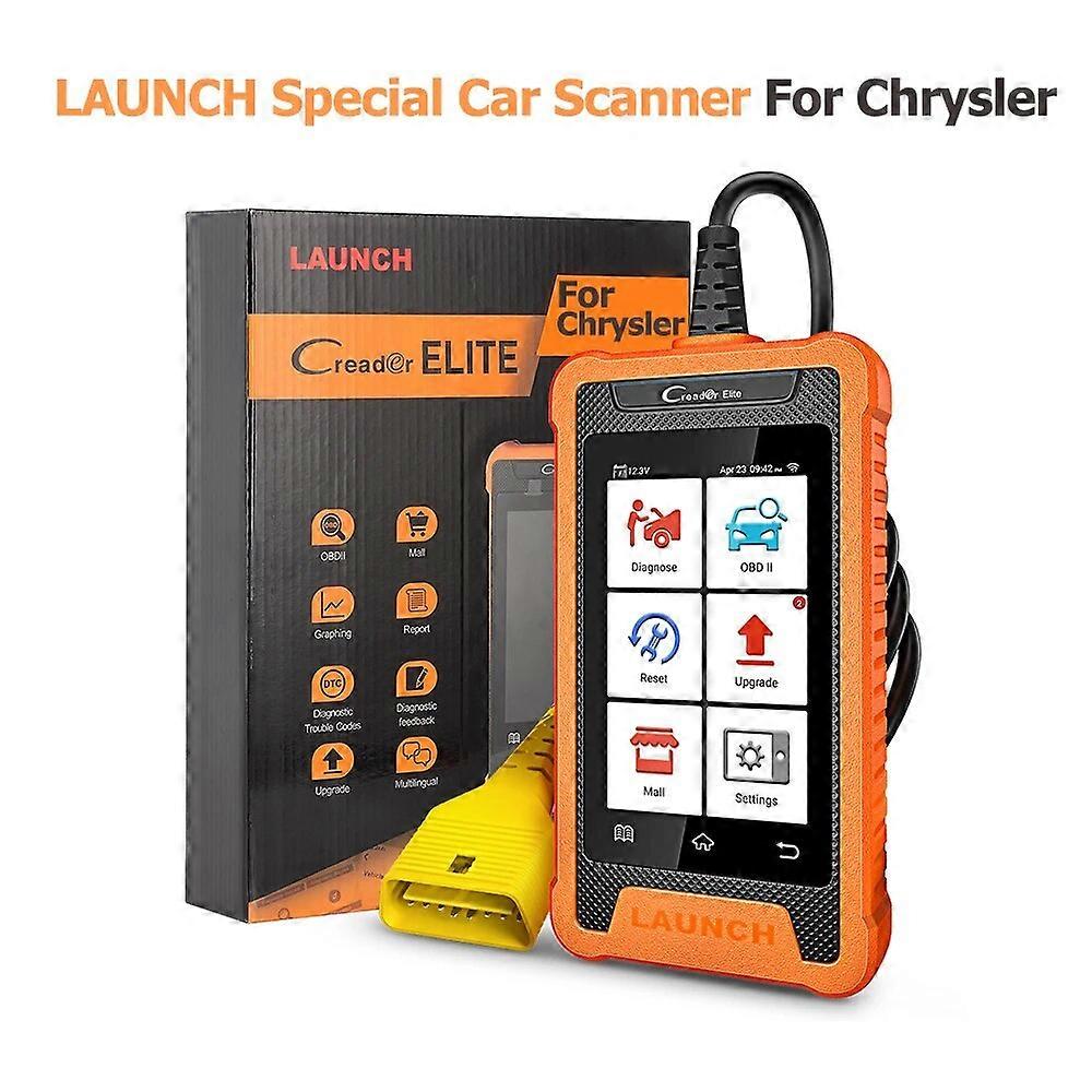 X431 Creader Elite OBD2 Auto Diagnostic Tool All Systems Car Scanner 31+ Resets Active Test ECU Coding For Chrysler FORD