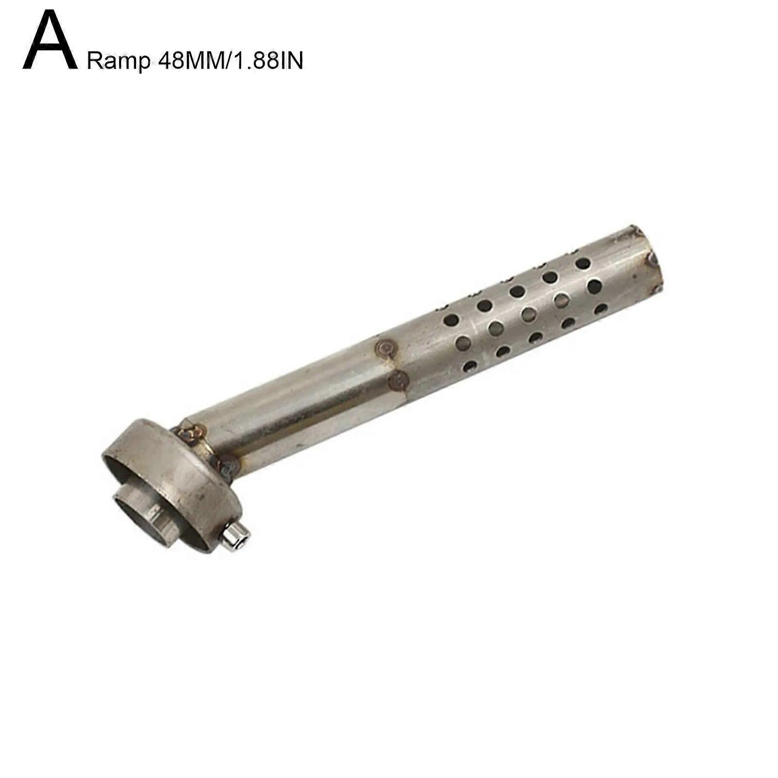 Universal 48mm Aluminum Motorcycle Angled Exhaust Insert Muffler DB Parts Killer End Elbow Silencer Can Tuning Baffle Motor J6U3