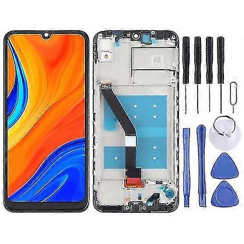 Lcd Screen And Digitizer Full Assembly With Frame Compatible with Huawei Y6s (2019) (black)