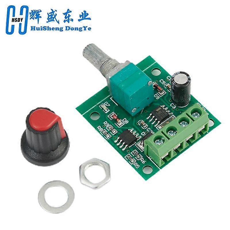 GaiBoSi DC 1.8V 3V 5V 6V 12V 2A 1803BK PWM Motor Speed Controller Low Voltage Motor Speed Regulator Switch PWM Adjustable Drive Module