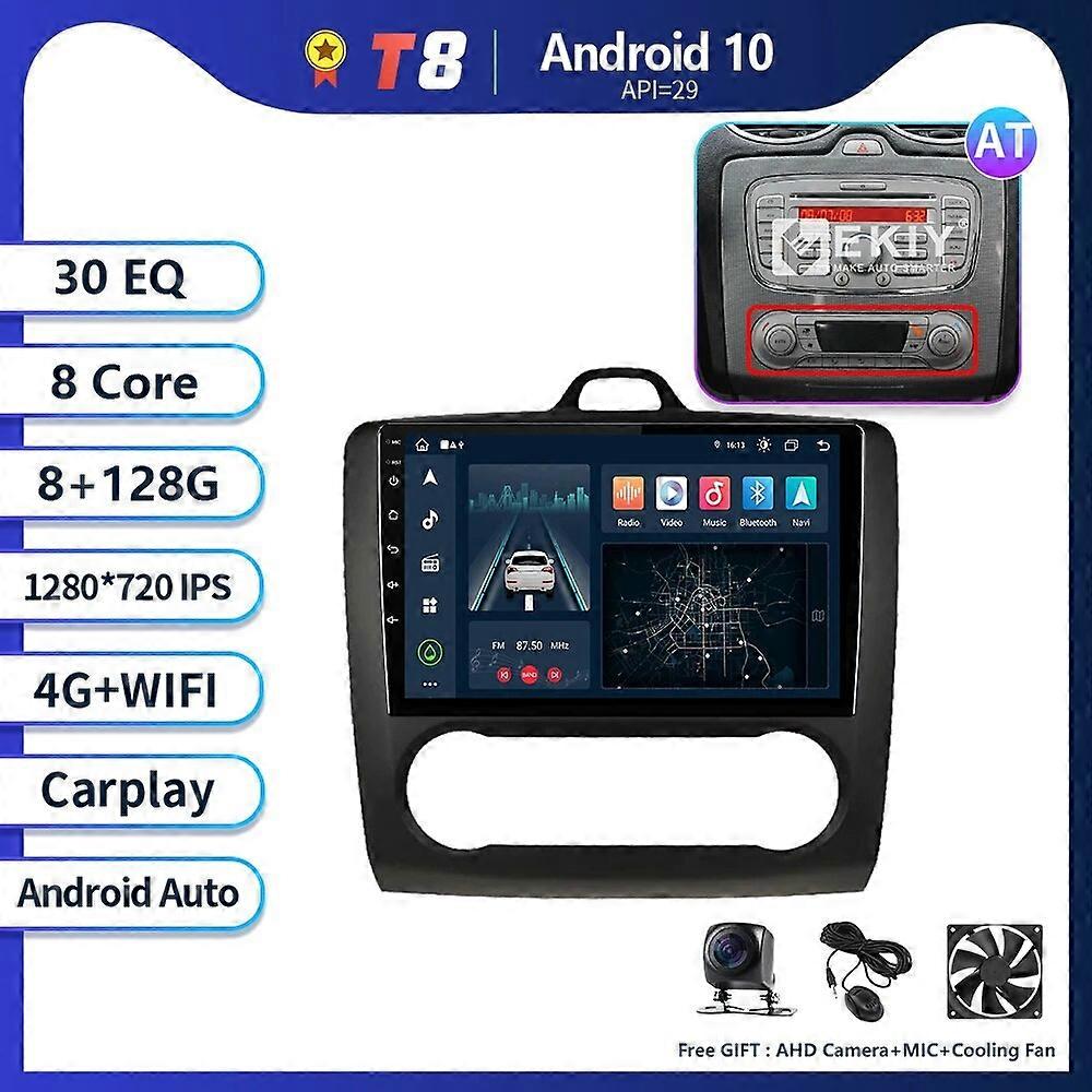 Redkid T8 Per Ford Focus 2 MK2 2004 - 2011 Autoradio Sistema Multimediale Registratore a Nastro Navigazione GPS Android Auto No 2 DIN Player T8 8G ...