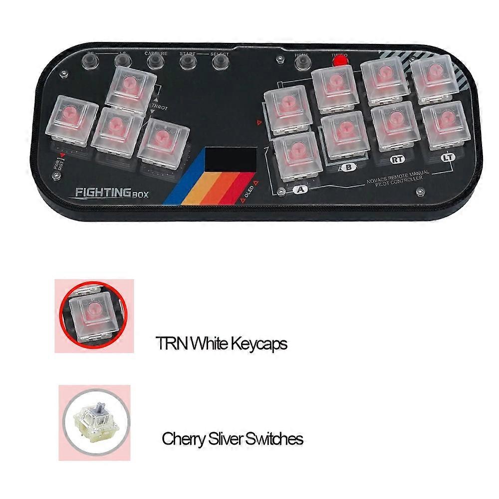 מיני HitBox בקר SOCD ארקייד סטיק מקלדת RGB מתג דובדבן למחשב אנדרואיד PS4 Misterfpga