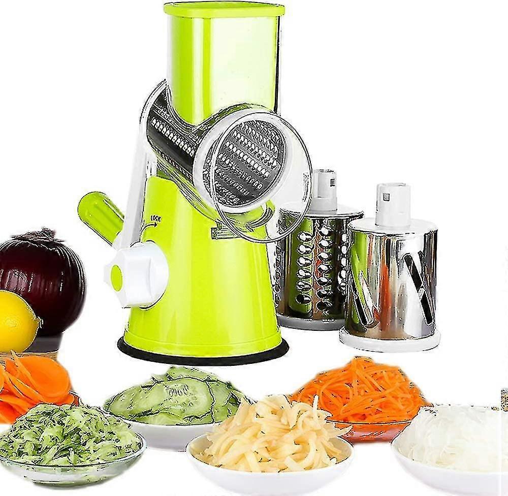 Multi-function Vegetable Manual Vegetable Cutter With 3 Cylindrical Stainless