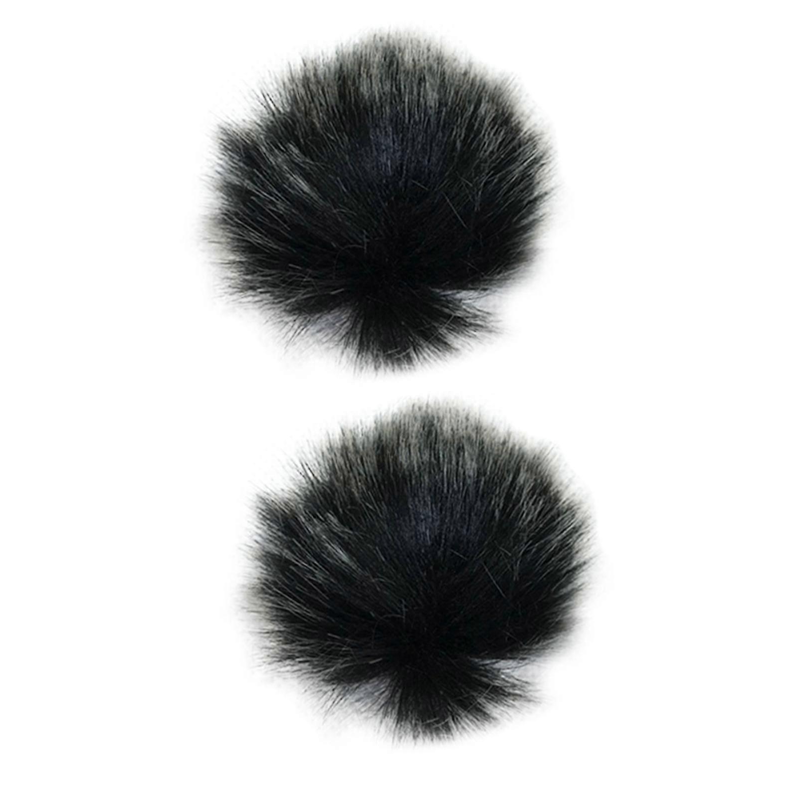 2 stykker mikrofon frontrutedeksel lodne muffer for liveopptreden 0,5 cm diameter