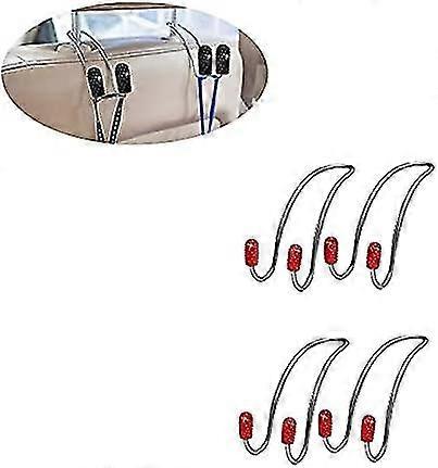 Car Headrest Hooks 4 Pack, Strong And Durable Car Hooks For Suv, Truck, Vehicle
