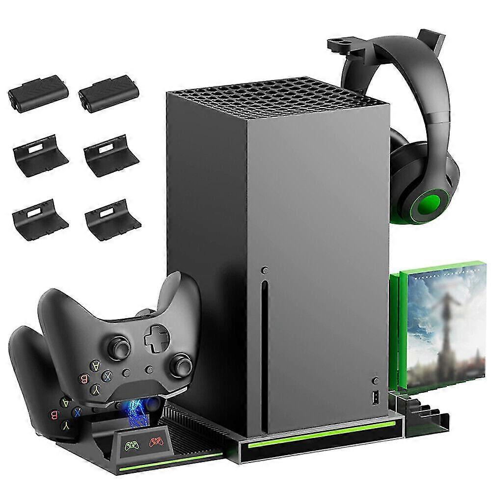 Game Host Cooling Base voor Xbox Series X Vertical Stand Gamepad Charging Dock