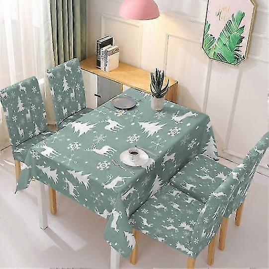 Toalha de mesa de Natal retangular toalhas de mesa vermelhas de natal