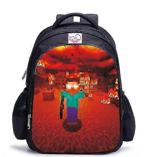YYH-Minecraft Waterproof Children's BackpackColor 4