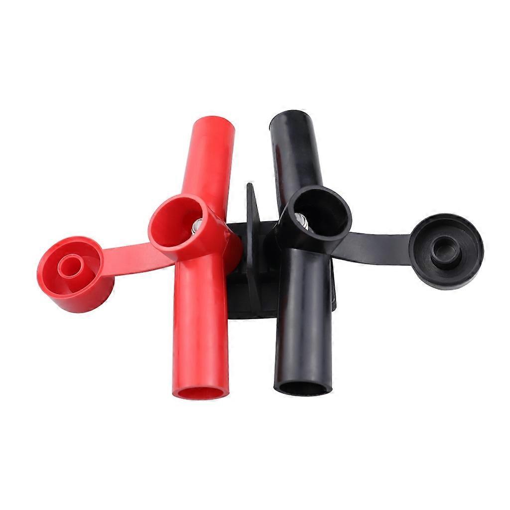 Double Powerpost Cable Connectors One Black and One Red Insulator Post Connector Power Terminal BlockM8