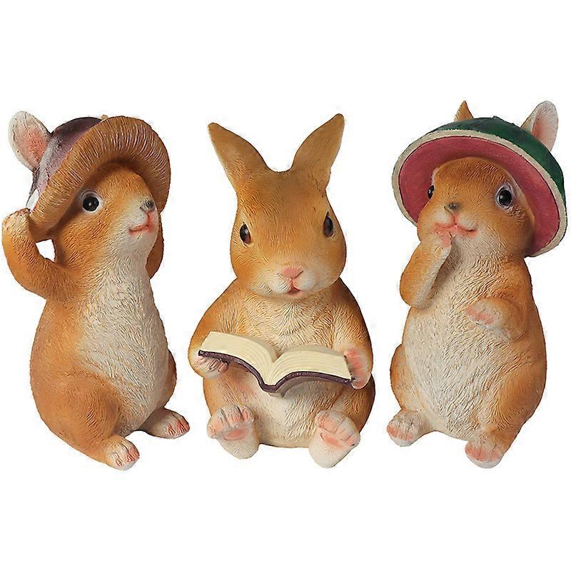 Easter Rabbit Bunny Figurine Ornament Home Decoration