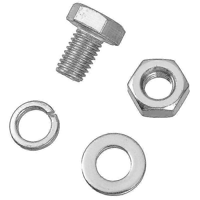 2.4x2cm Silver Nuts Bolts 4pc Practical Screw Nut Kit Convenient Screw Nut Set Repair Tools (silve