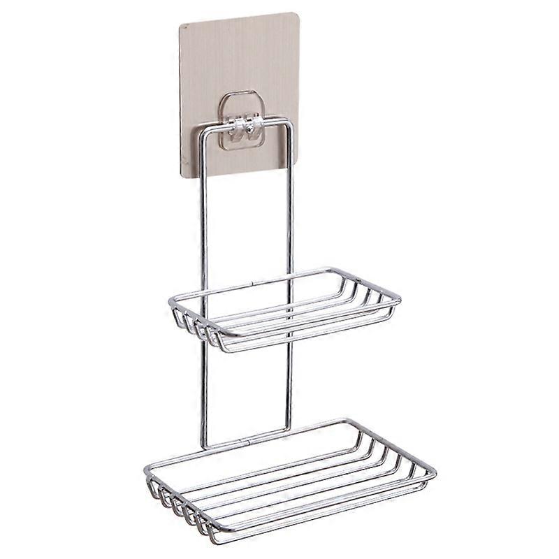 Double Layer Stainless Steel Draining Soap Holder
