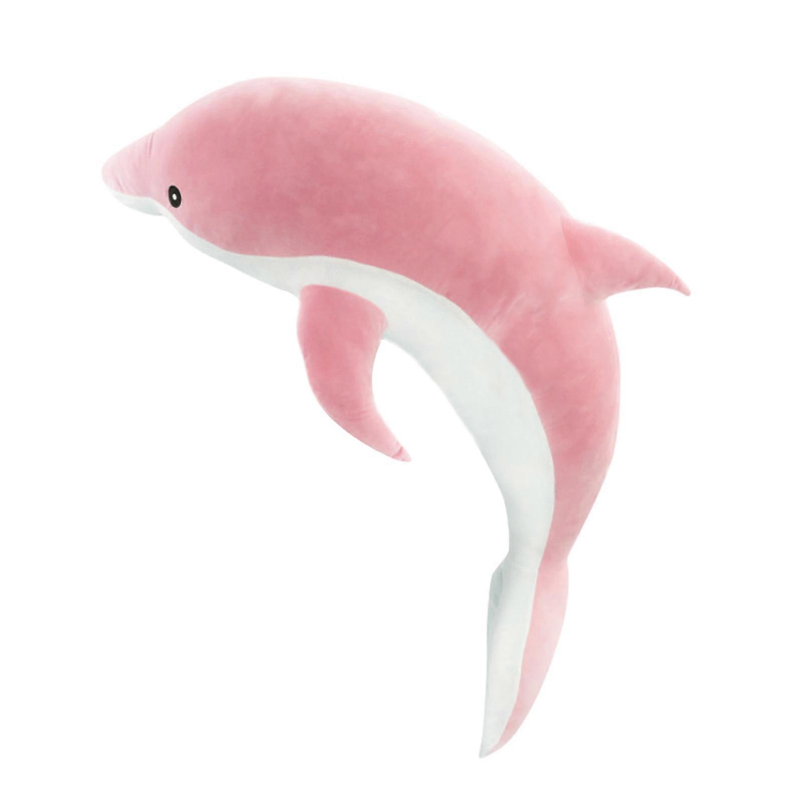 1pcs Dolphin Plush Stuffed Toy Pillow Soft Cuddly Pillow Simulation Animal Dolls