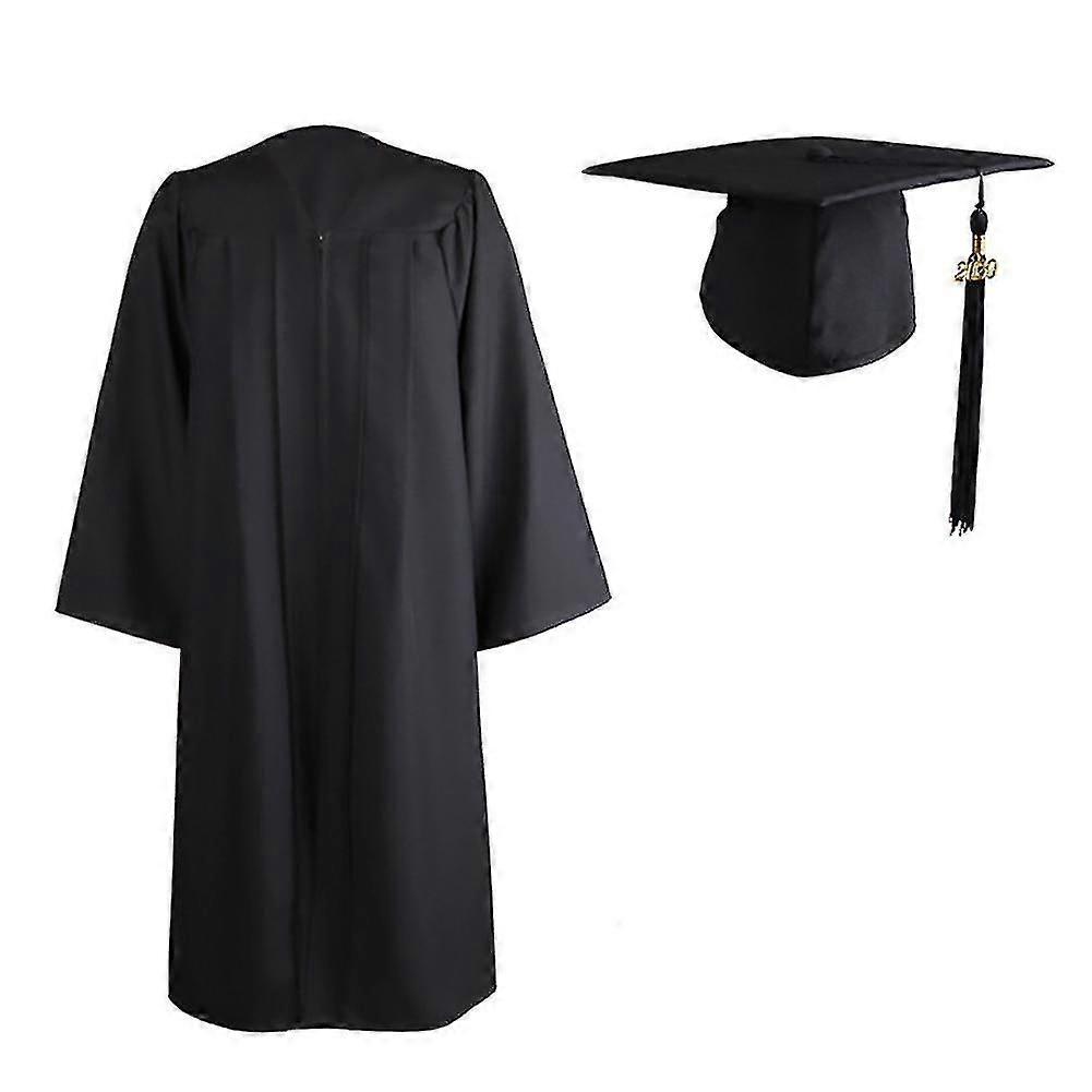 Adult Zip Closure University Academic Graduation Gown Robe Mortarboard