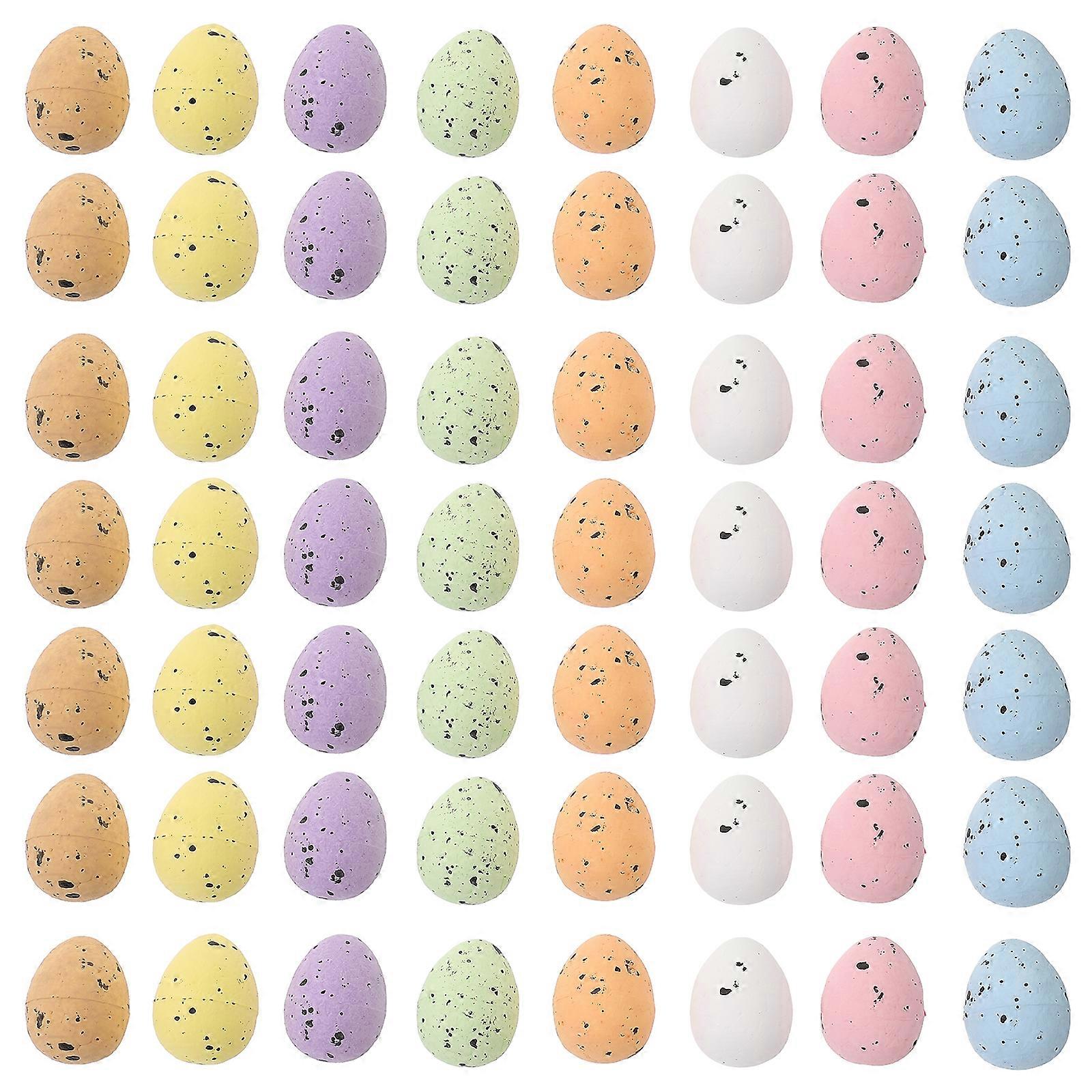 100pcs Colorful Foam Eggs Decoration Simulation Pigeon Egg Model Party Favor Easter Party Decor