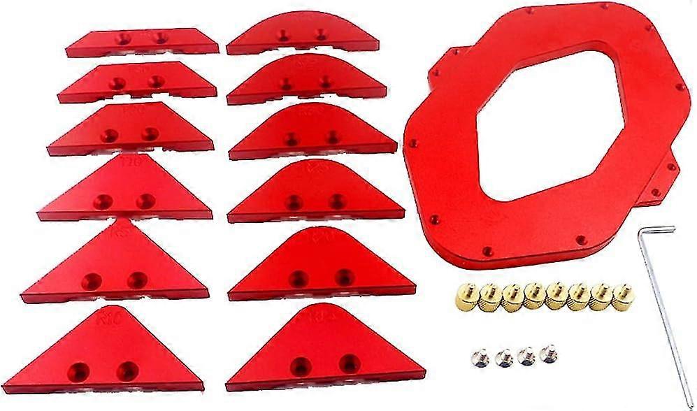 Aluminium Alloy Round Corner Template Tool R5-R35 T10-T30 Woodworking Fillet Gauge Router Table Banmo
