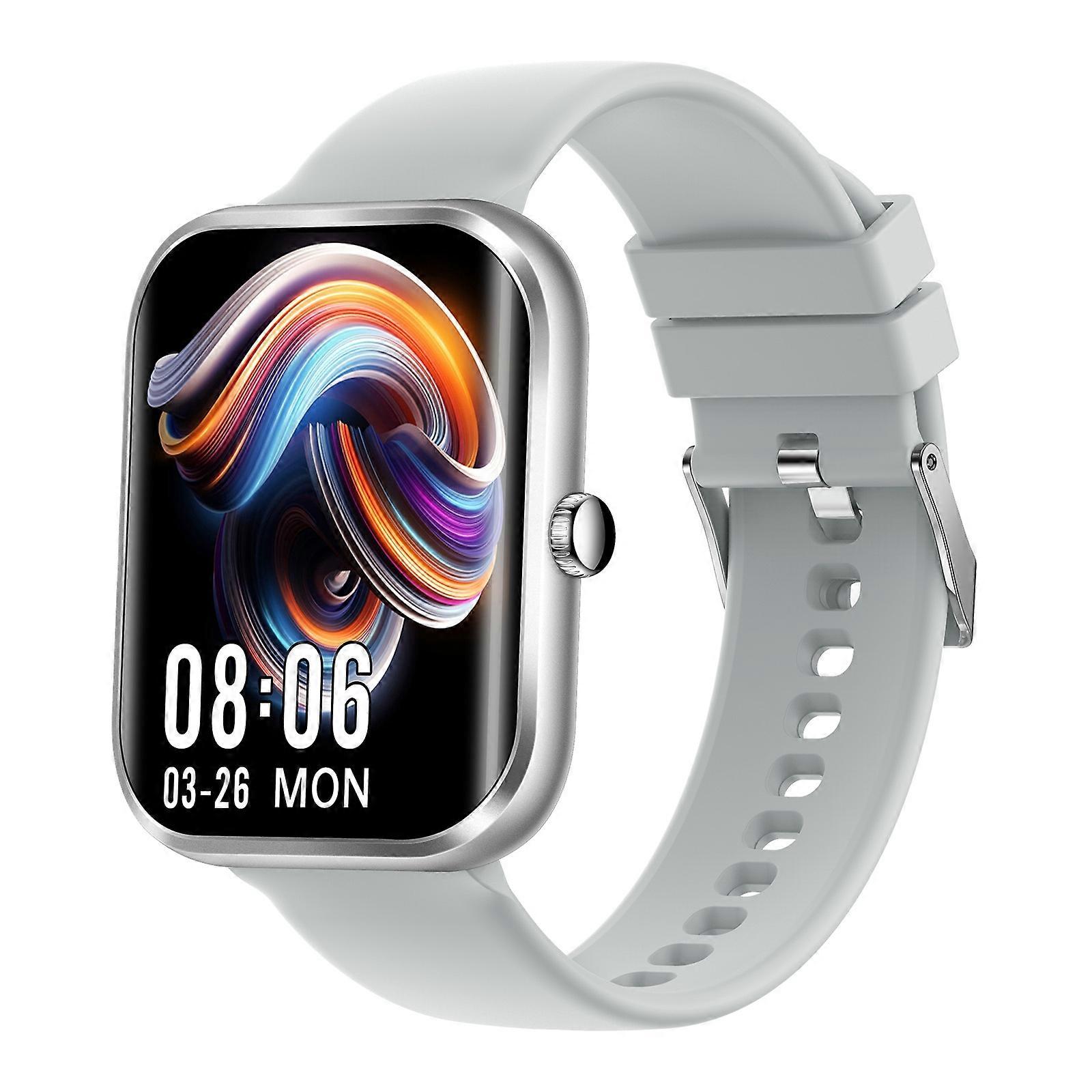 AK58 1.96 inch Screen Bluetooth Smart Watch Silicone Band