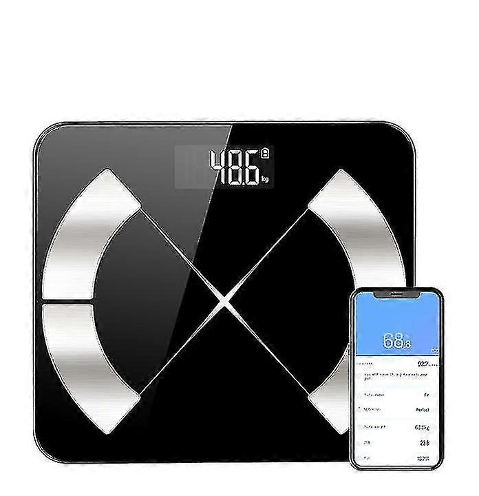 Scale, Bluetooth Connected Weight Bathroom Scale, Bmi, Fat, Mass